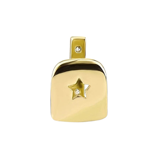 Gold Plated ICED OUT Streep Tand