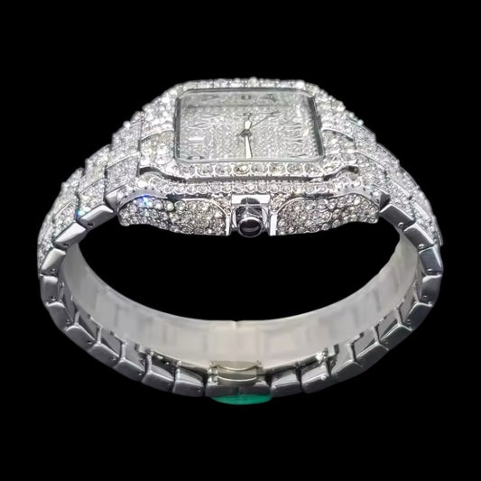 King Square Arabic 42mm – Fully Iced Horloge