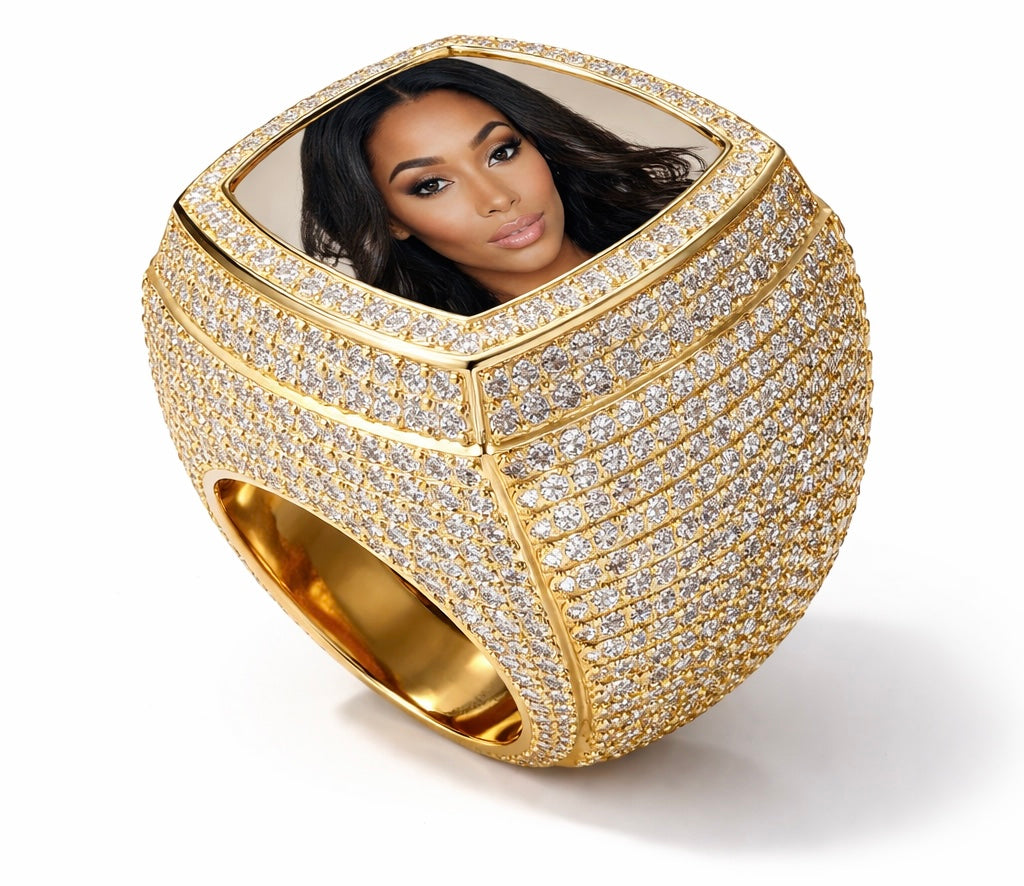 Gepersonaliseerde Diamanten Fotoring