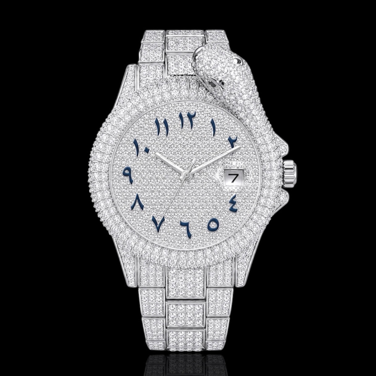 King Cobra 42mm – Iced Out Horloge