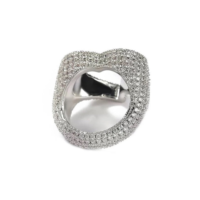 Open Diamanten Hart Ring