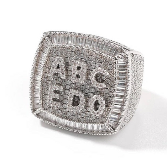 Gepersonaliseerde Diamanten Naamring