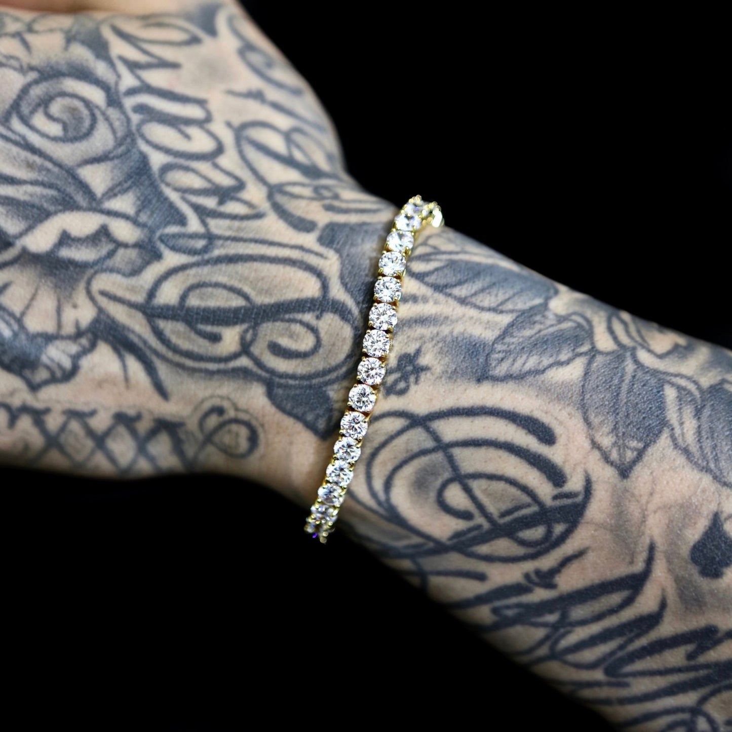 Gold Plated Gepersonaliseerde Tennis Armband