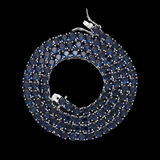Saffierblauw | Tennis Ketting