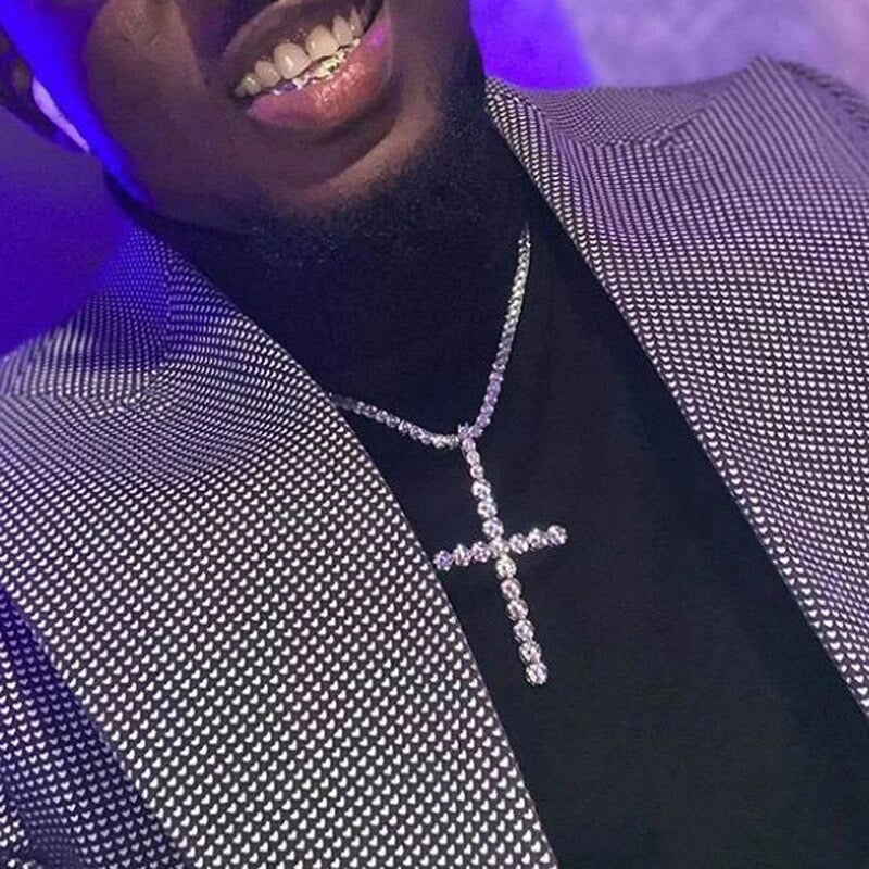 Tennis Cross Pendant