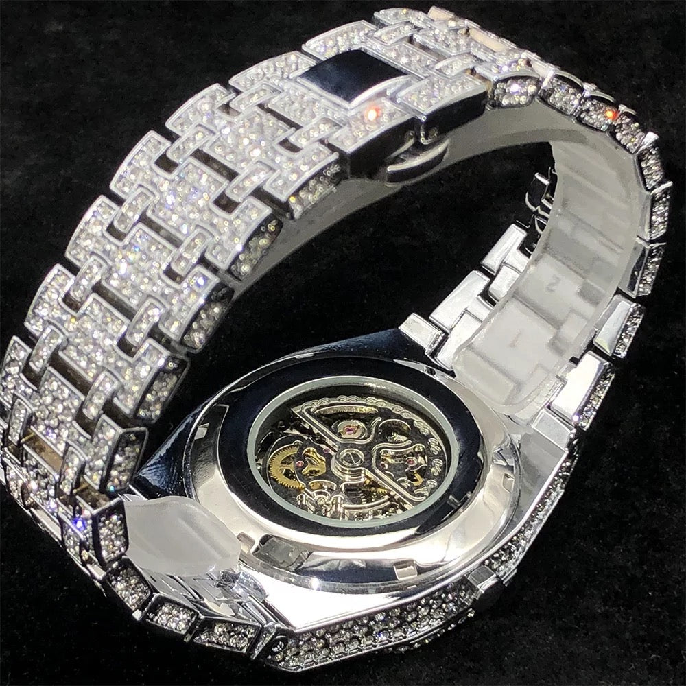 Royal Majestic 44mm – Fully Iced Skeleton Watch