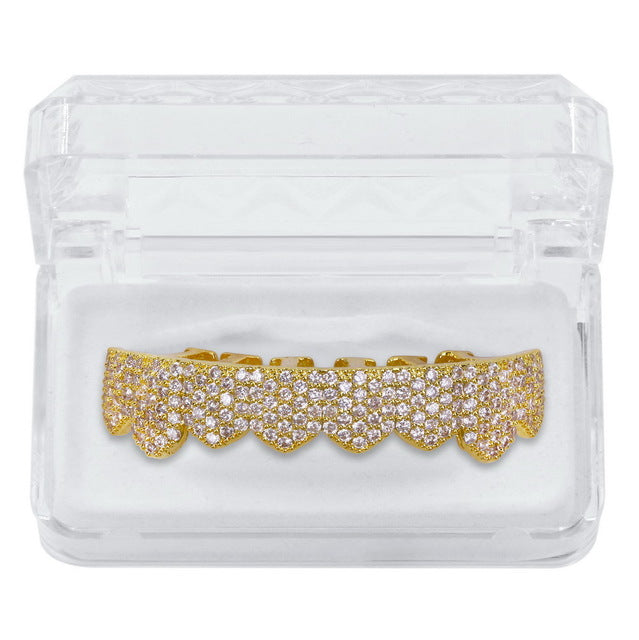 8/8 Premium Gold plated ICED OUT Grillz