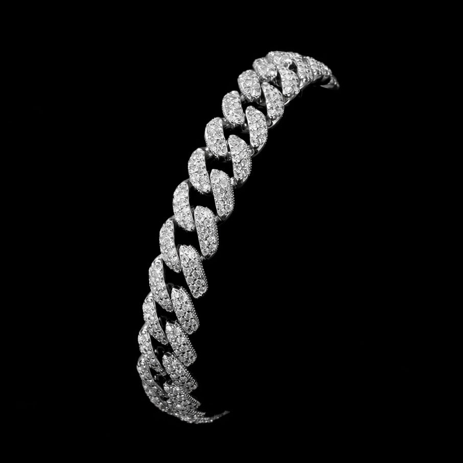 Moissanite Miami Cuban Armband – 10mm