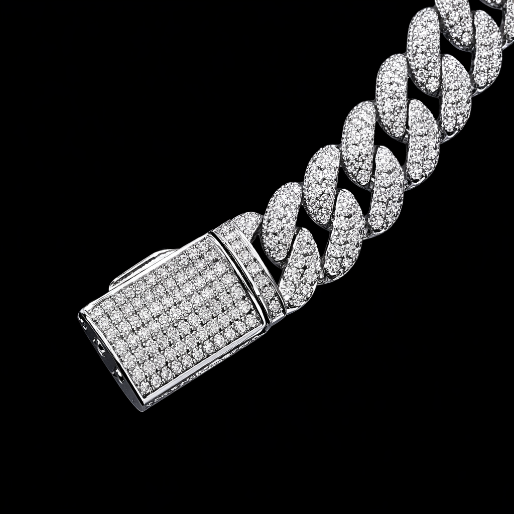 Moissanite Miami Cuban Armband – 10mm