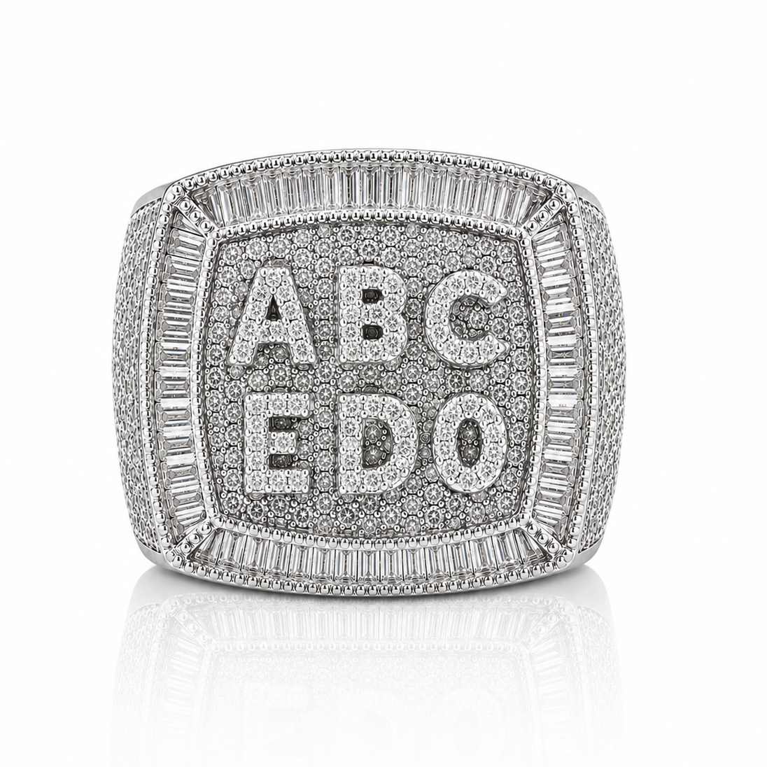 Gepersonaliseerde Diamanten Naamring
