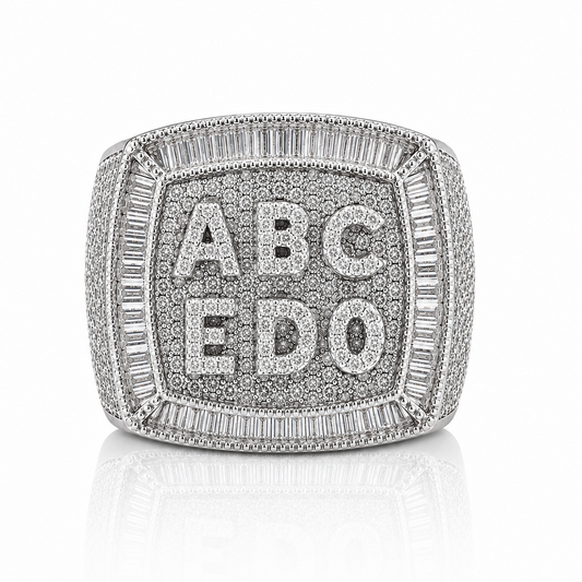 Gepersonaliseerde Diamanten Naamring