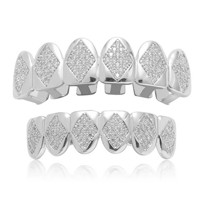 6/6 Diamond Panel ICED Grillz