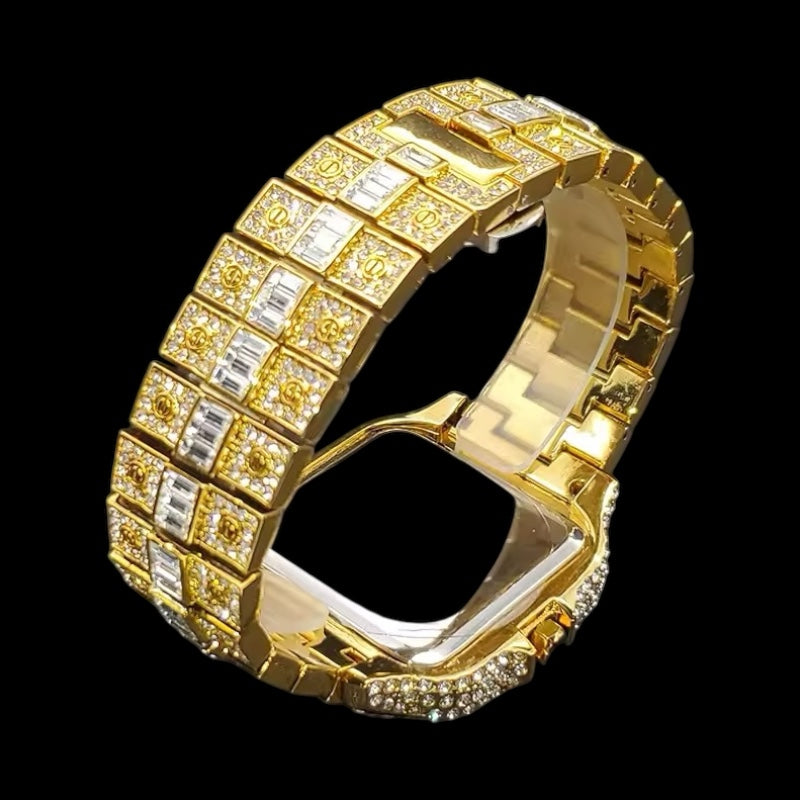 Gold Plated Arabic King Square Watch