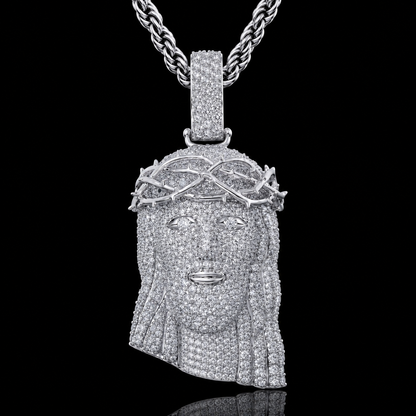 All-White Jezus Moissanite Hanger
