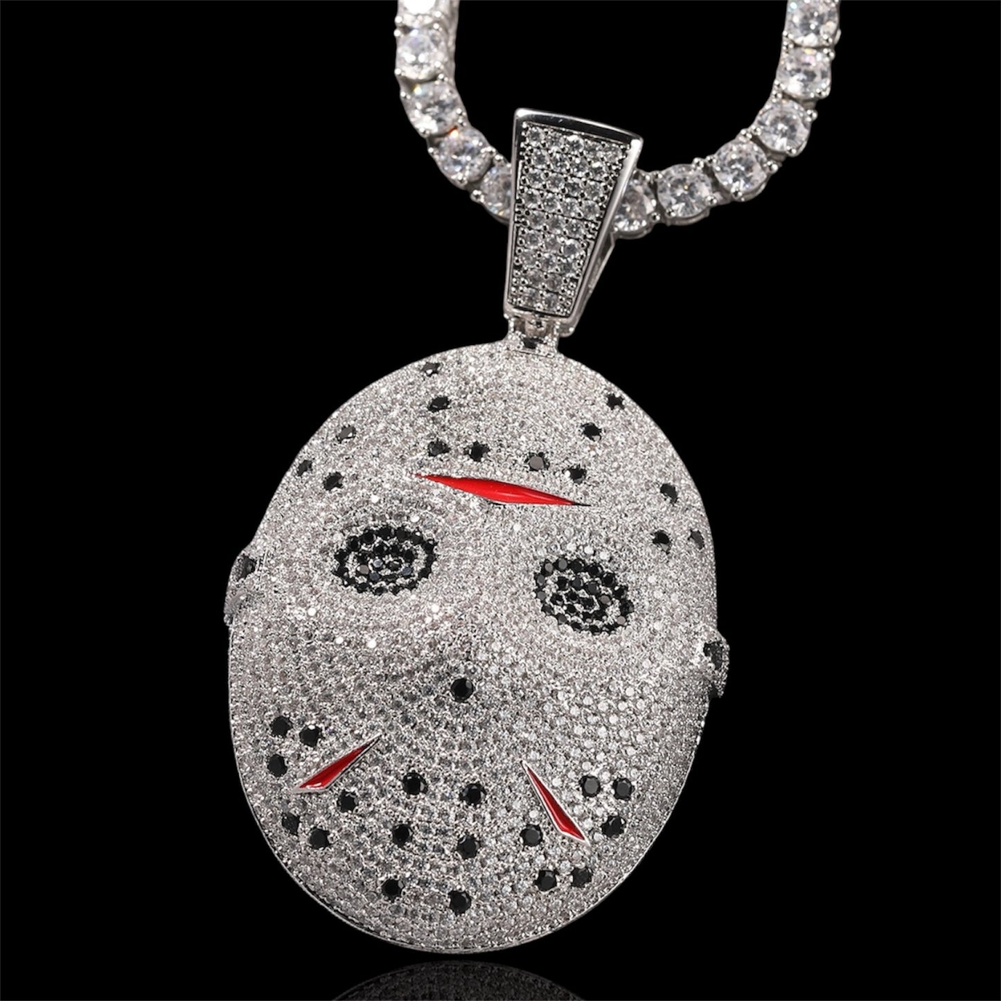 Jason pendant Halloween horror iced out 