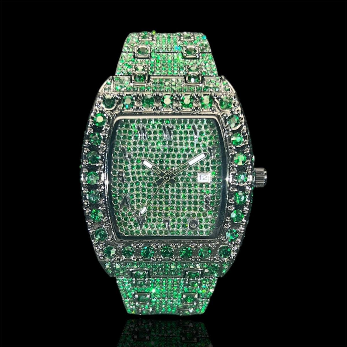 Millionaire 44mm – Emerald Iced Edition