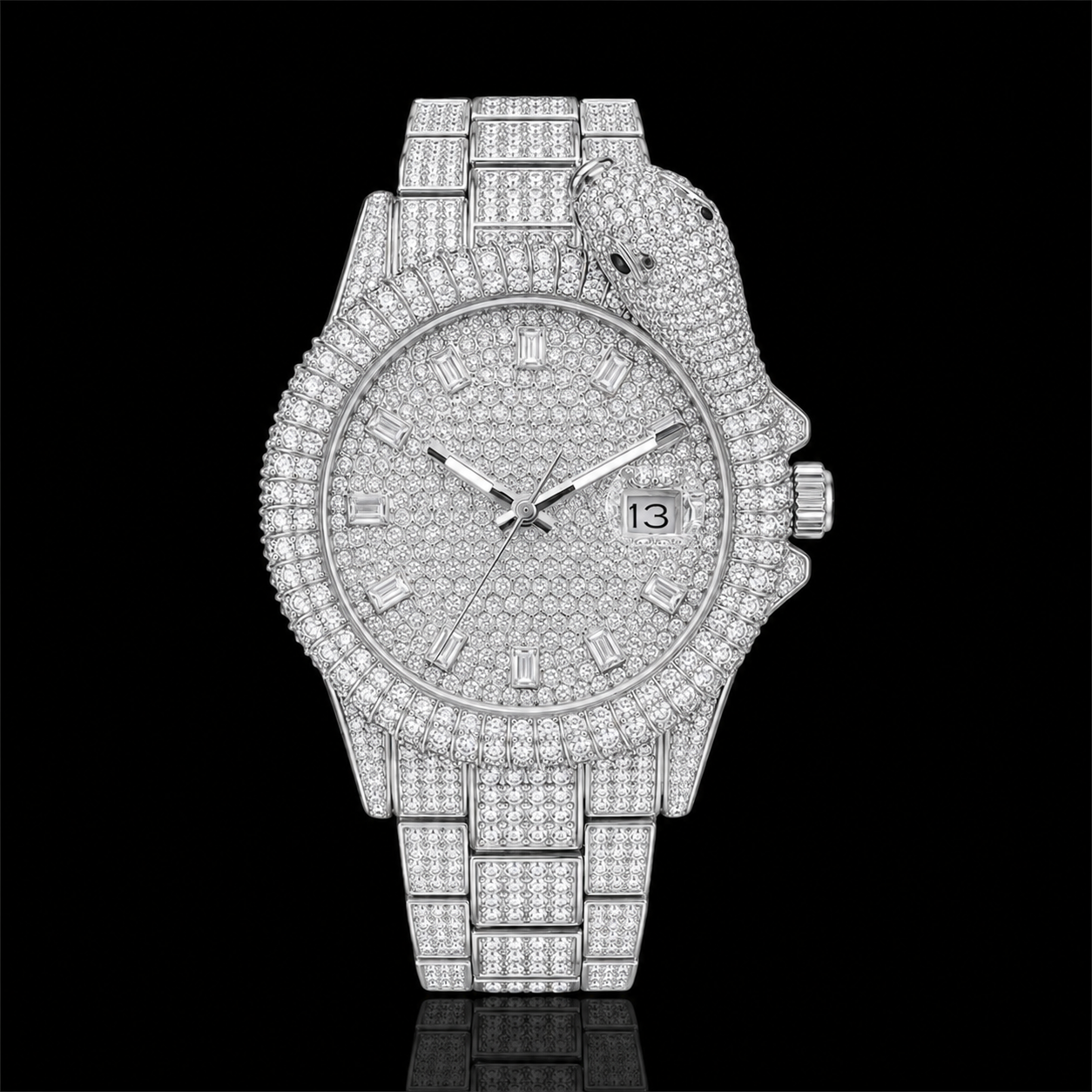 King Cobra 42mm – Iced Out Horloge
