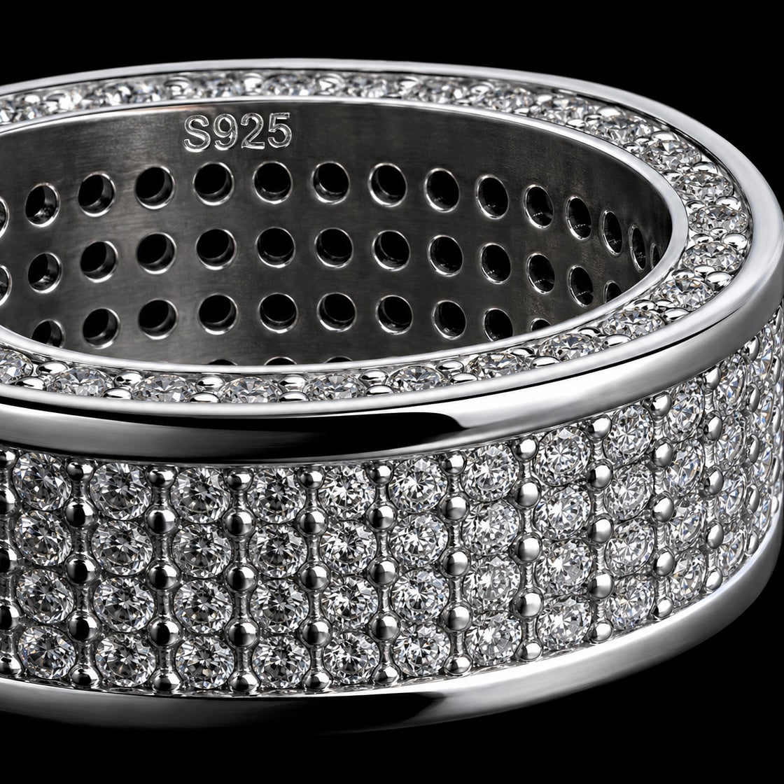 925 Zilveren Kingpin Pinky Ring