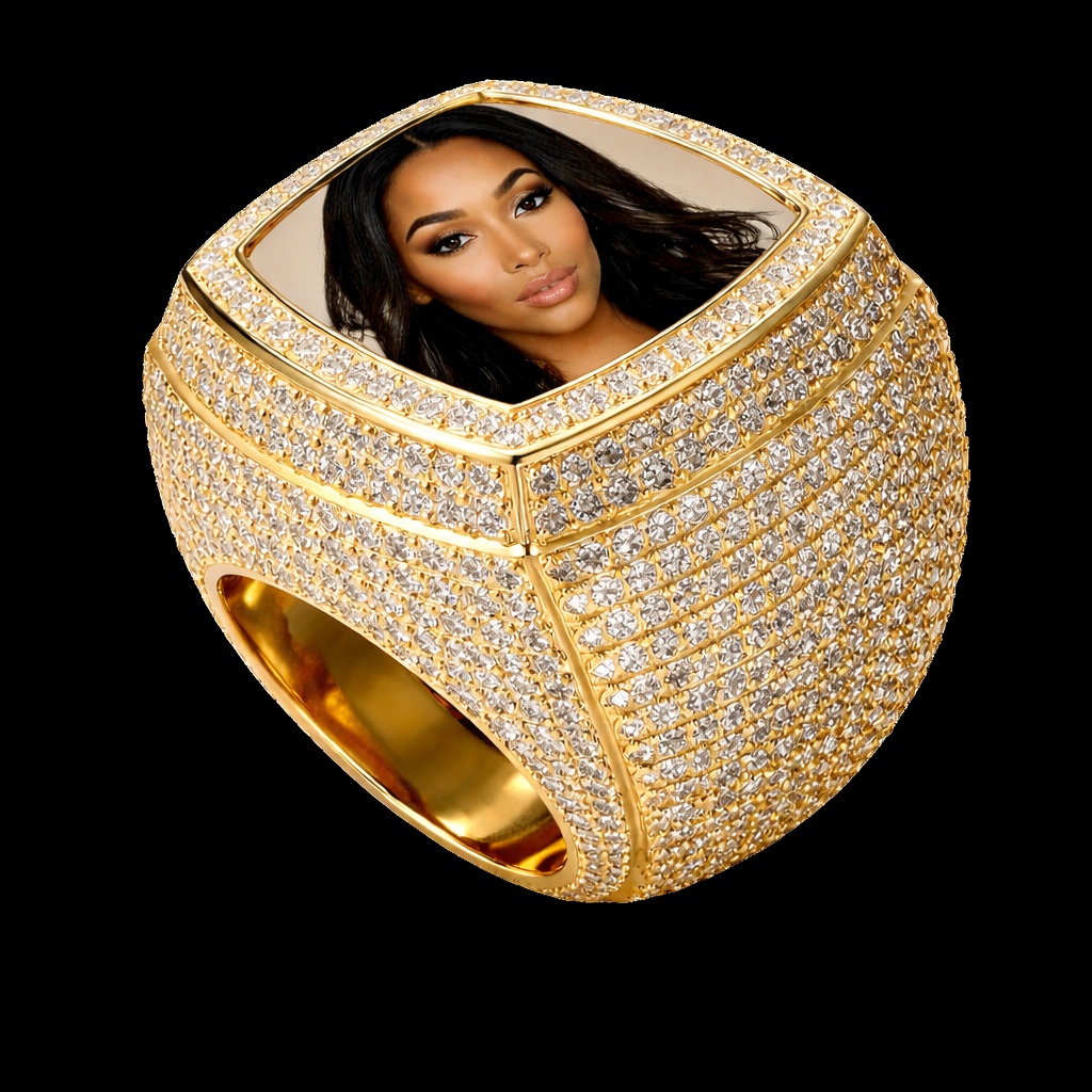 Gepersonaliseerde Diamanten Fotoring