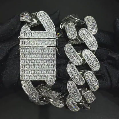 39mm Premium Cuban Baguette Chain