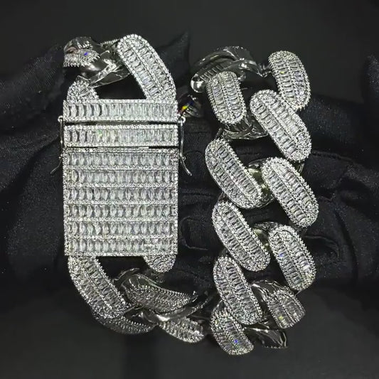 39mm Premium Cuban Baguette Chain